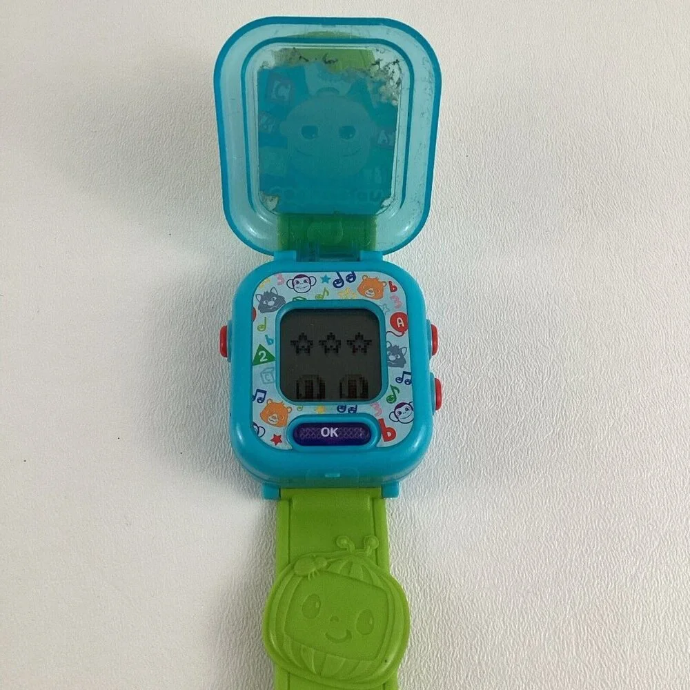 Cocomelon Learning Watch Lights Sounds Tell Time Counting Musical Games Alarm